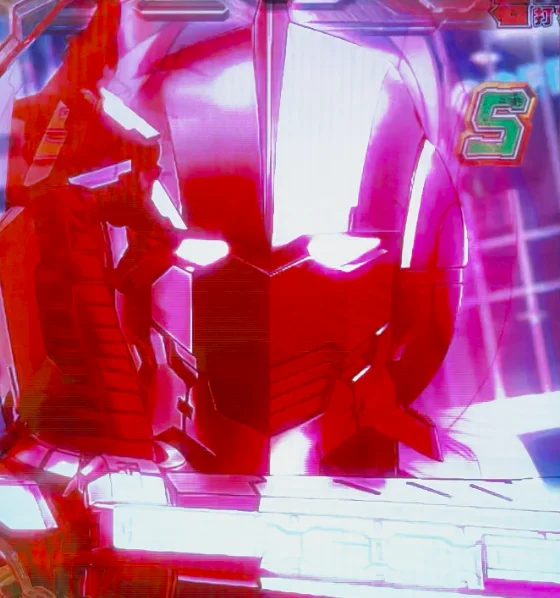 パチンコe ULTRAMAN 4500超ライトのバトルリーチ赤イルミ画像