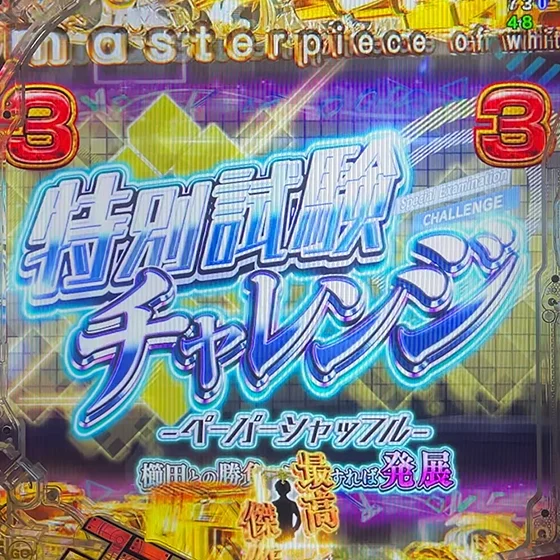 特別試験チャレンジ ペーパーシャッフル