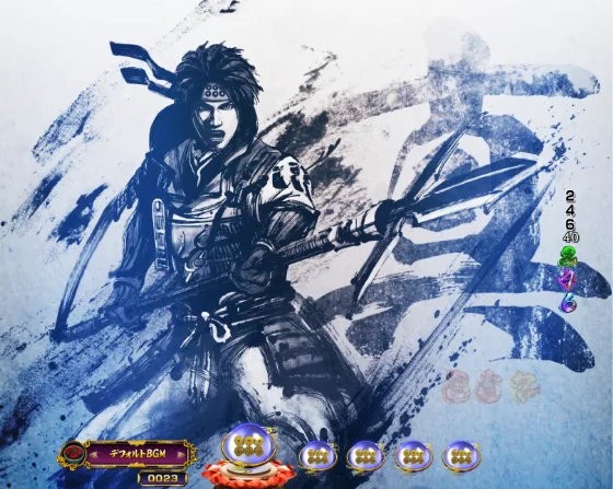 デカスタP戦国無双100ver.の真田墨絵停止の画像