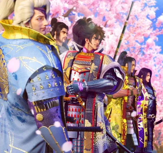 パチンコPA義風堂々!!～兼続と慶次～3 99ver.の五武将揃い踏み演出画像