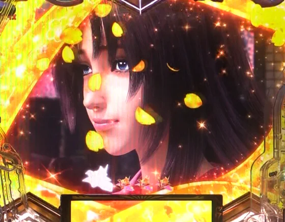 パチンコPA義風堂々!!～兼続と慶次～3 99ver.の桜フレームSU演出画像