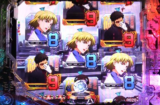 P ゴジラ対エヴァンゲリオン2 超デカシルバーの偶数図柄揃い画像