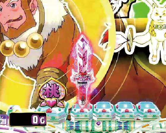 Ｐ モモキュンソード 速撃99ver.の保留変化予告鬼神魔刃の画像