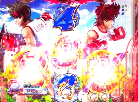 P リングにかけろ1 129ver.の同色目先読み予告の画像