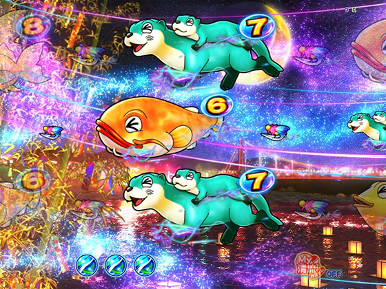 パチンコPA清流物語4 ウキウキ79ver.の七夕リーチ