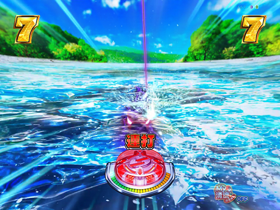 パチンコPA清流物語4 ウキウキ79ver.の釣りパチモード