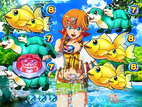 パチンコPA清流物語4 ウキウキ79ver.のナツキリーチ