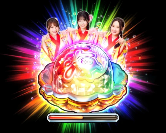 大当たり中パールボタン出現