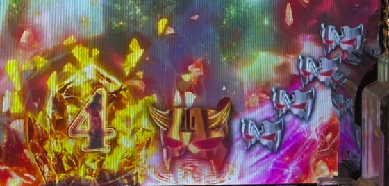 Pフィーバーうたわれるもの LT-Light ver.の仮面保留（金）