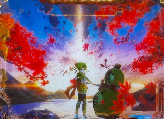 パチンコPA戦国乙女7 終焉の関ヶ原 ときめき78バージョンの暁フリーズ予告画像