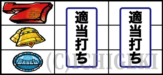 スマスロ バベルの赤7上段停止時の打ち方