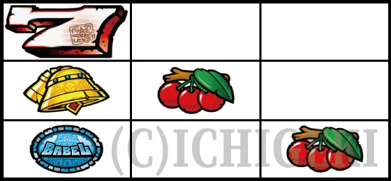 スマスロ バベルのリーチ目の停止型17