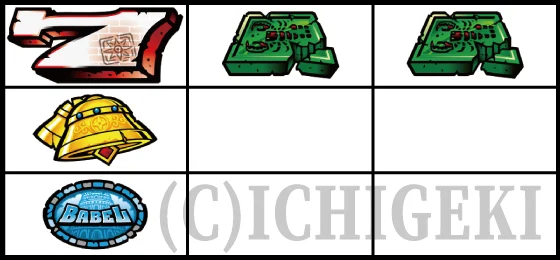 スマスロ バベルのリーチ目の停止型18