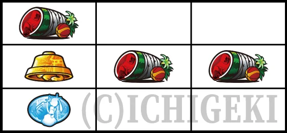 青7狙い時の停止形（チャンス目3）