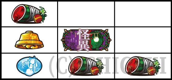 青7狙い時の停止形（チャンス目4）