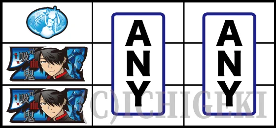 青7狙い時の停止形（強チェリー or チャンス目）