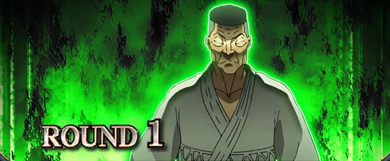 ラウンド開始画面：緑背景