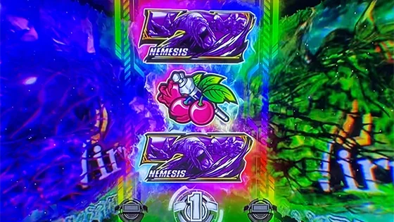 中押しカットインの色：虹