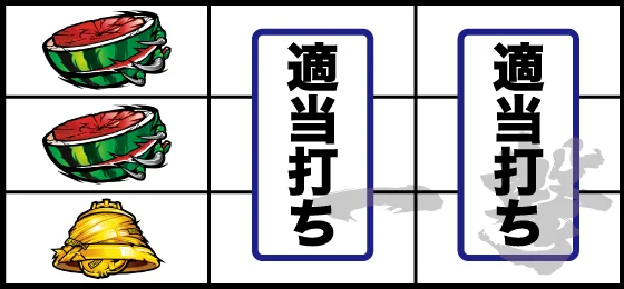 紫7狙い時の停止形：チャンス目