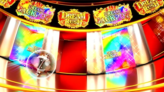 ドリームジャックポットチャンス中の液晶画面