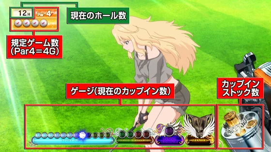 ショットフェーズ中のインターフェース