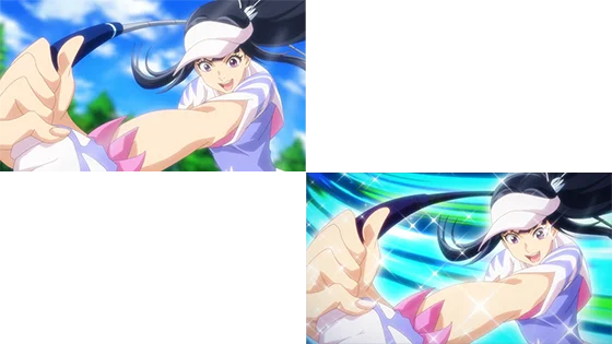 バーディートライ演出（葵）