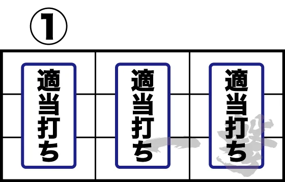 打ち方(1)