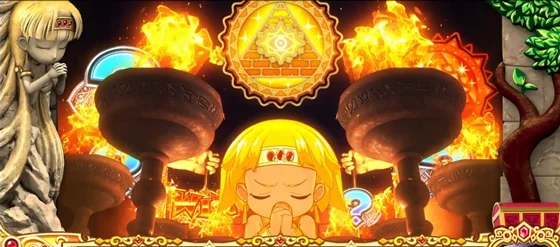 クレアの秘宝伝 ～はじまりの扉と太陽の石～ ボーナストリガーver.のクレアのルーレット演出