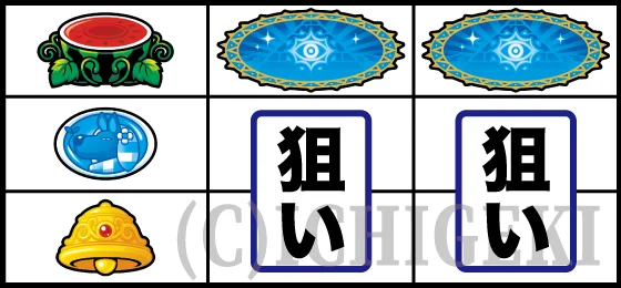 クレアの秘宝伝 ～はじまりの扉と太陽の石～ ボーナストリガーver.のスイカ上段停止時の打ち方