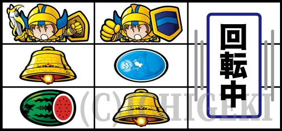 SLOTドルアーガの塔のリーチ目の停止型07