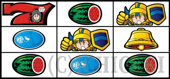 SLOTドルアーガの塔のリーチ目の停止型17