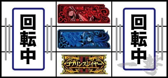 狙えカットイン発生時の停止形：中押し時