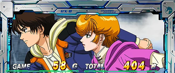 AT終了画面：バナージ＆ミネバ