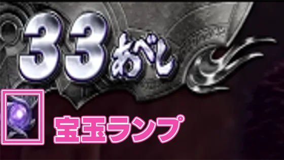 宝玉ランプ点滅（紫）