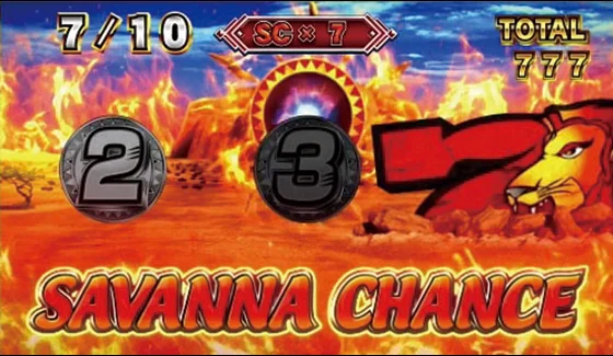 サバンナチャンス（SC）の突入画面