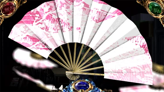 扇子演出（白）