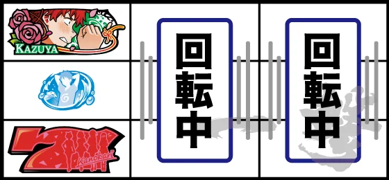 強チャンス目（左リール赤7狙い時）