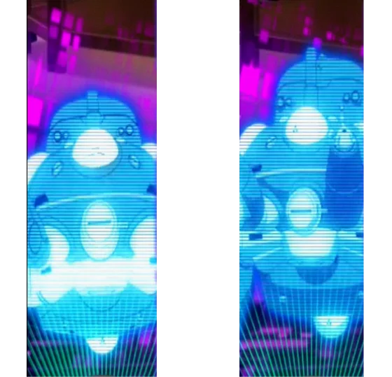 タチコマアクション（手を振る/縦揺れ）