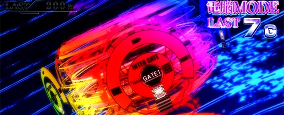 電脳空間演出（虹パターン）