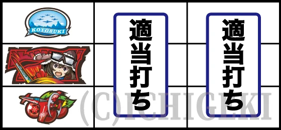 L 荒野のコトブキ飛行隊のチェリー停止時の打ち方