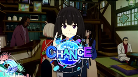 ラッシュ中の演出：キャラ登場（たきな）