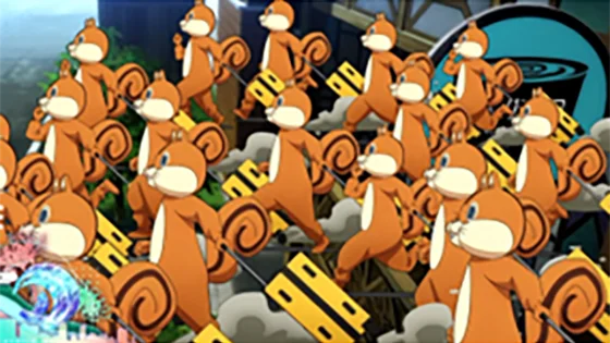 ラッシュ中の演出：ウォールナット演出