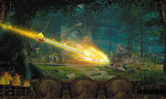 アルテミスの矢出現時の演出