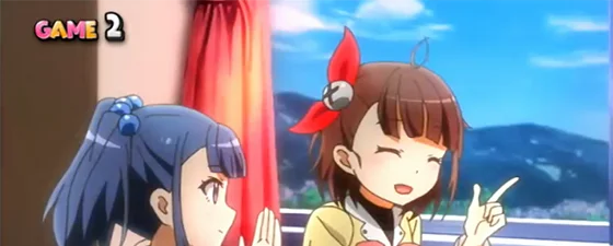 通常時の液晶画面（学校ステージ）