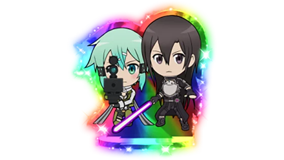 エンディング中 シノン＆キリト