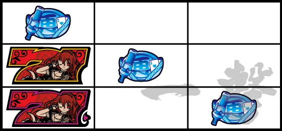 赤7狙い時のリプレイ