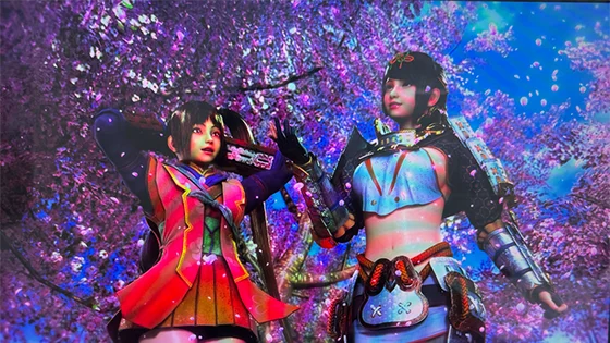 スマスロ 新鬼武者3の終了画面（茜・お初）