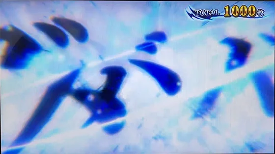 スマスロ 新鬼武者3の鬼BATTLE中の演出(ズババカットイン演出:白)