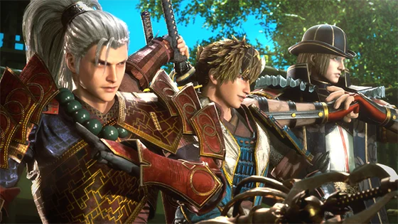 スマスロ 新鬼武者3の終了画面(蒼鬼・ロベルト・天海)