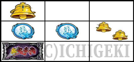 スマスロ 新鬼武者3の押し順弱チャンス目の停止型①